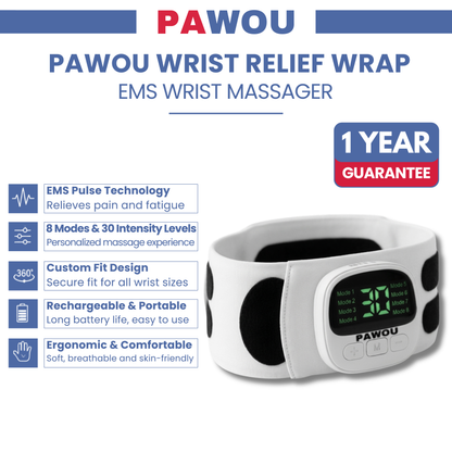 PAWOU™ Wrist Relief Wrap - EMS Wrist Massager