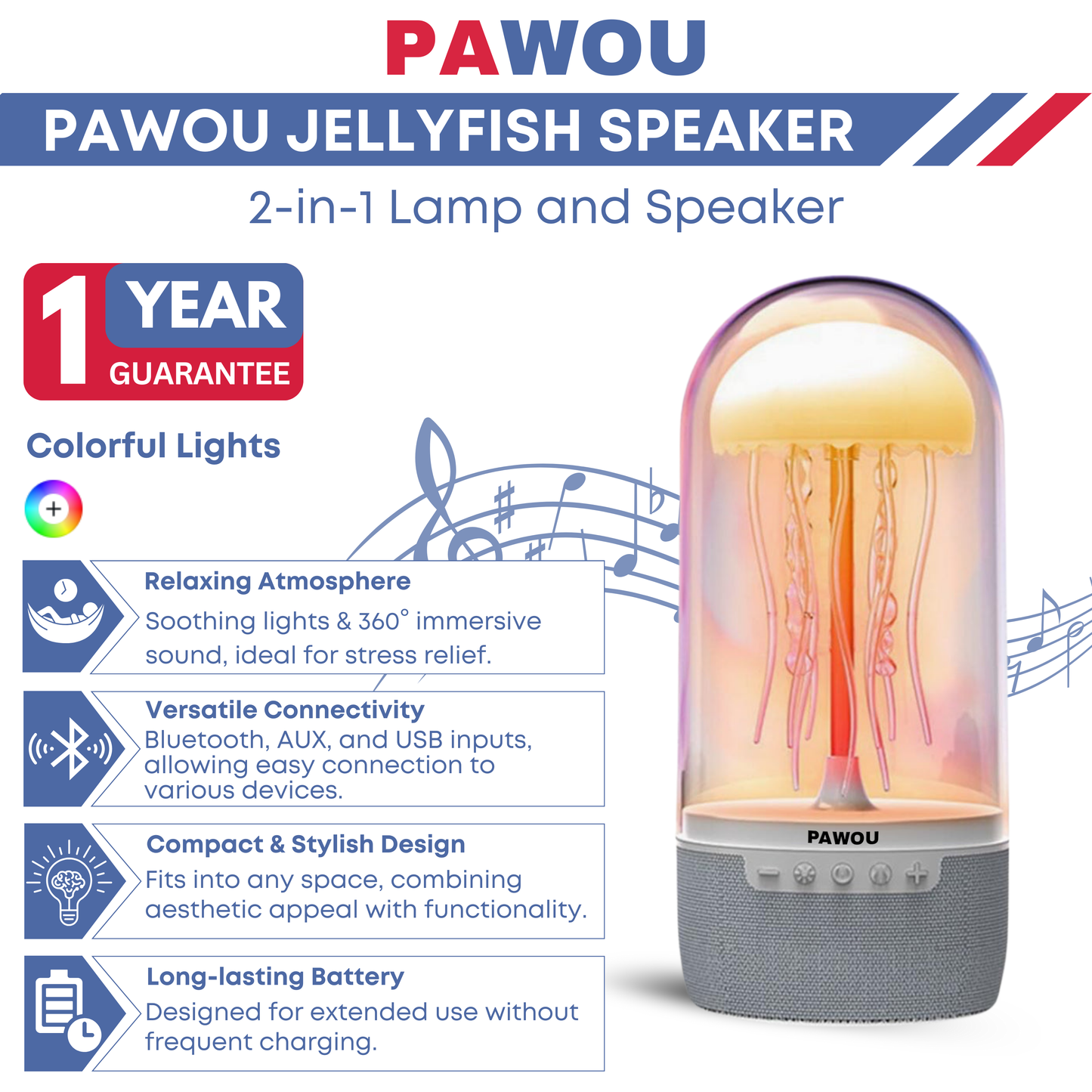 PAWOU® JELLYFISH SPEAKER