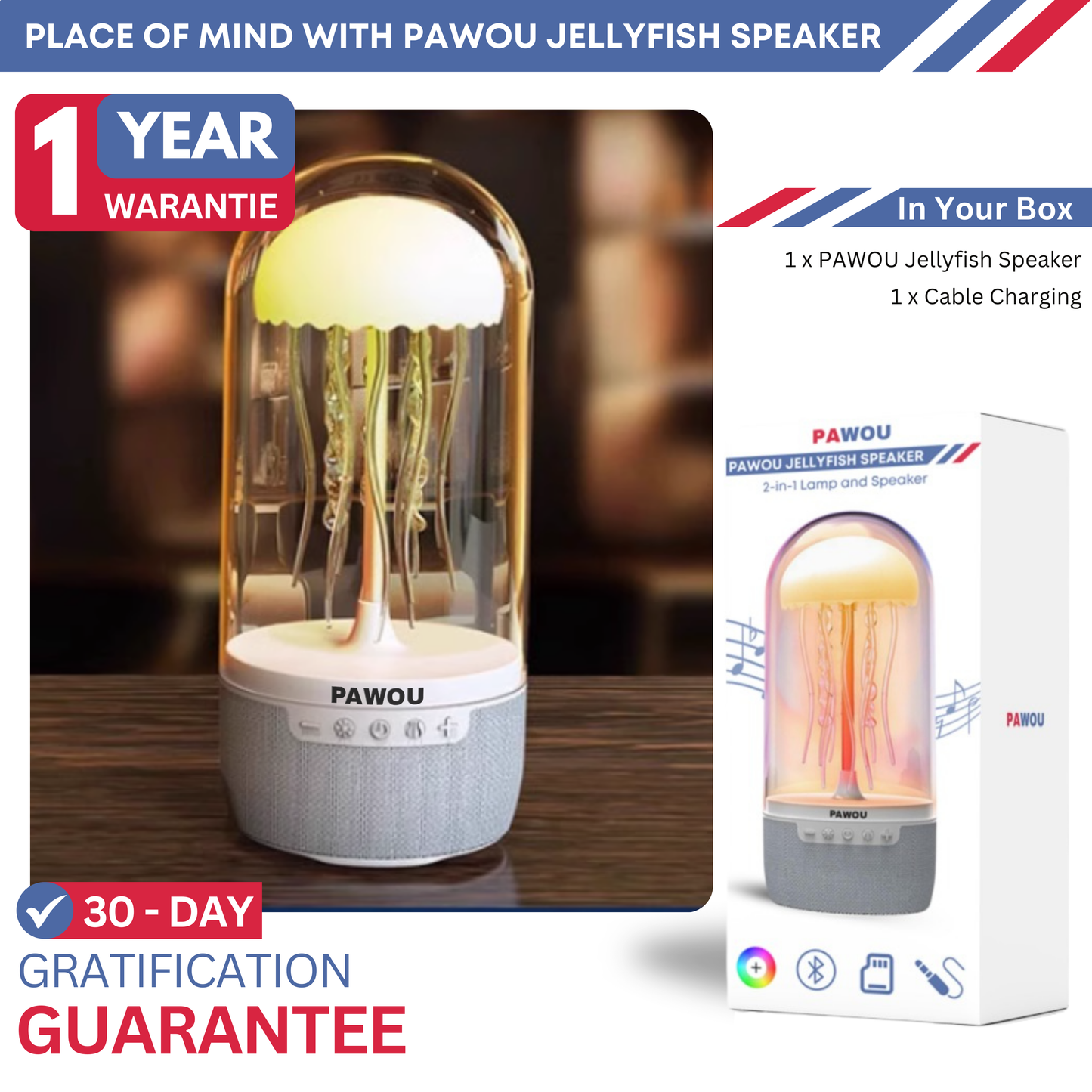 PAWOU® JELLYFISH SPEAKER